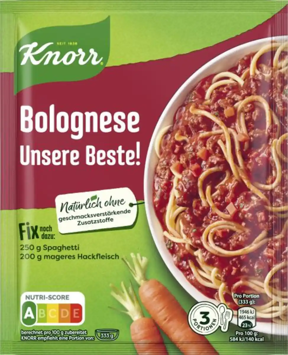 Bild 1 von Knorr Fix Bolognese Unsere Beste!