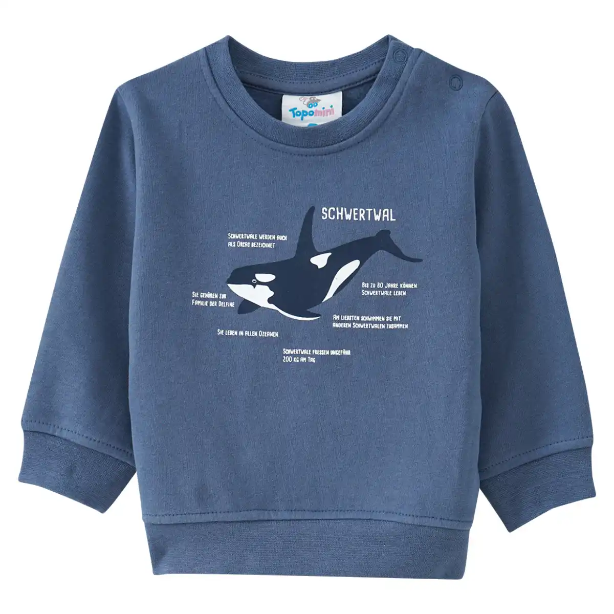 Bild 1 von Baby Sweatshirt mit Schwertwal-Motiv BLAU