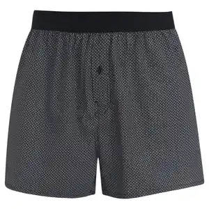 Herren Boxershorts mit Allover-Muster SCHWARZ