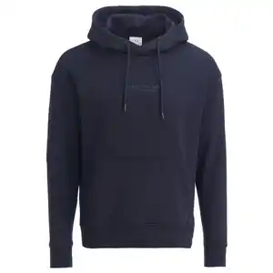 Herren Hoodie mit Schriftzug DUNKELBLAU