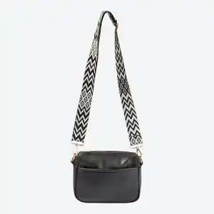 Damen-Handtasche mit Schmuckband, Black