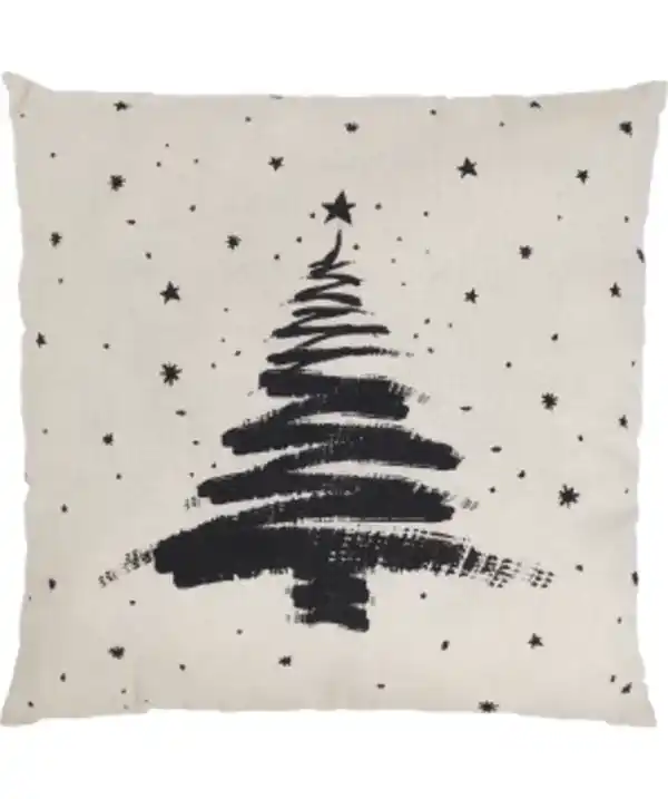 Bild 1 von Kissen Weihnachten, Home & Deco, verschiedene Designs, ca. 50 x 50 cm, schwarz bedruckt