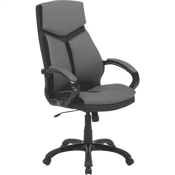 Bild 1 von Carryhome Chefsessel, Grau, Schwarz, Metall, Textil, Drehkreuz, 64x115-125x74 cm, Arbeitszimmer, Bürostühle, Drehstühle