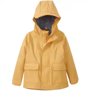 Kinder Regenjacke mit Beschichtung GELB