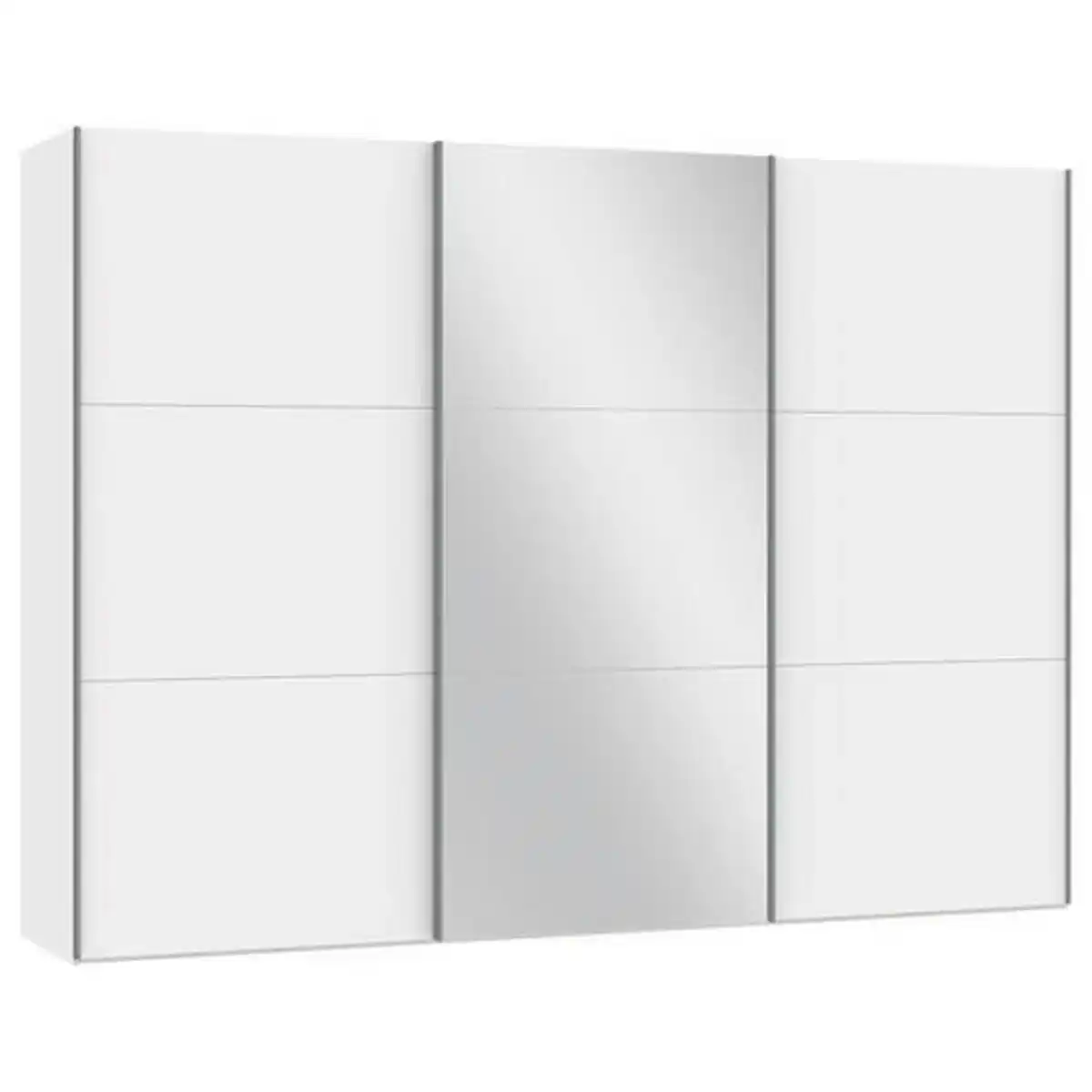 Bild 1 von Jutzler Schwebetürenschrank, Weiß, Holzwerkstoff, 3 Fächer, 303x220x65 cm, Typenauswahl, Beimöbel erhältlich, umfangreiches Zubehör in verschiedenen Holzarten Größen Holzdekoren individuell p