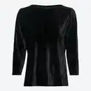 Bild 1 von Damen-Langarmshirt in Samt-Qualität, Black