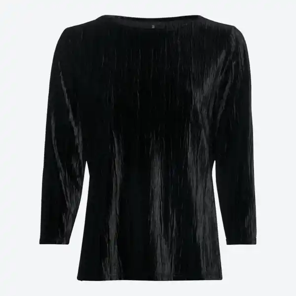 Bild 1 von Damen-Langarmshirt in Samt-Qualität, Black