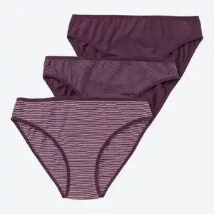 Damen-Minislip mit trendigem Muster, 3er-Pack, Violet