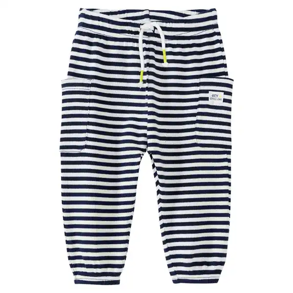 Bild 1 von Baby Jogginghose mit Streifen DUNKELBLAU / WEISS