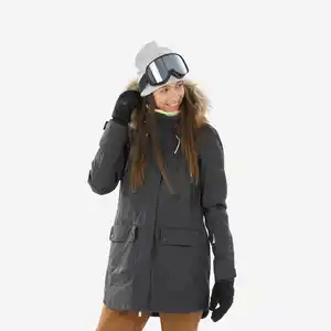 Snowboardjacke Damen Skijacke - SNB 500 dunkelgrau Grau