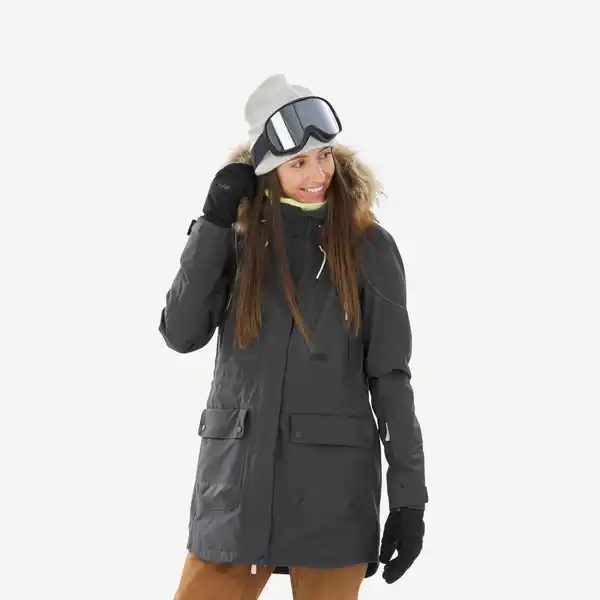 Bild 1 von Snowboardjacke Damen Skijacke - SNB 500 dunkelgrau Grau