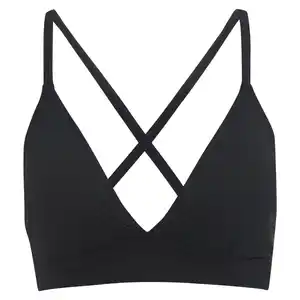 Damen Bikinioberteil mit Biesen SCHWARZ