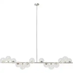 Kare-Design Hängeleuchte Scala Balls, Weiß, Metall, Glas, 150x140x27 cm, Lampen & Leuchten, Innenbeleuchtung, Hängelampen, Esstischlampen