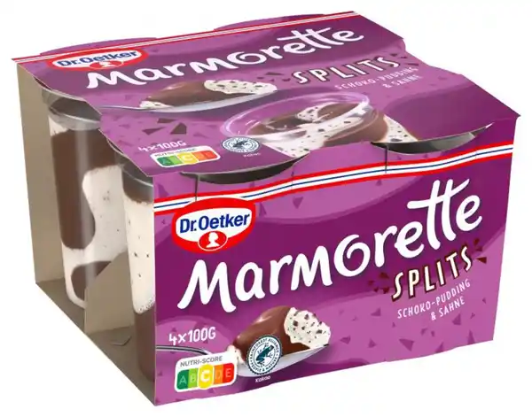 Bild 1 von Dr. Oetker Marmorette Splits Schoko-Pudding & Sahne