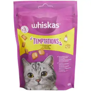 Whiskas Temptations Katzensnacks Huhn und Käse