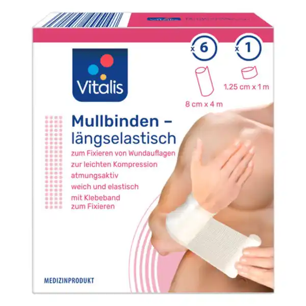 Bild 1 von Mullbinden - längselastisch, 3er Set