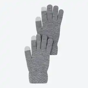 Damen-Strickhandschuhe mit Touch-Funktion, Gray