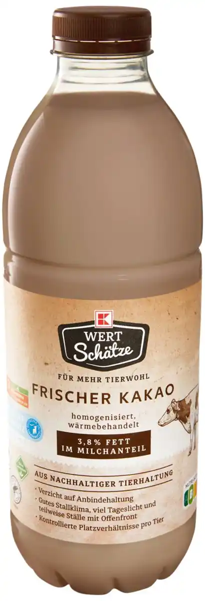 Bild 1 von K-WERTSCHÄTZE Frischer Kakao, 1-l-Fl.