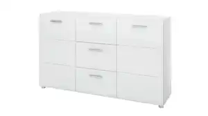 Sideboard weiß hochglanz 144 cm 2-türig - MERANO