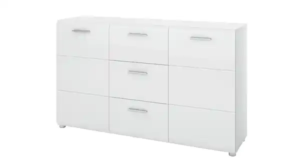 Bild 1 von Sideboard weiß hochglanz 144 cm 2-türig - MERANO