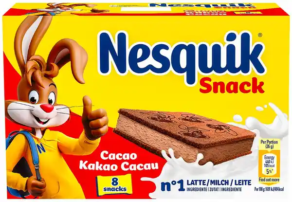 Bild 1 von NESTLÉ Nesquik Snack, 8 St. = 208-g-Packg.