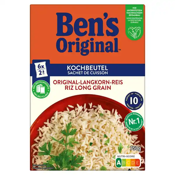 Bild 1 von BEN’S ORIGINAL™ Kochbeutel Original-Langkorn-Reis 750 g