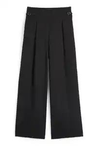 C&A Business-Hose-High Waist-Wide Leg, Schwarz, Größe: 34