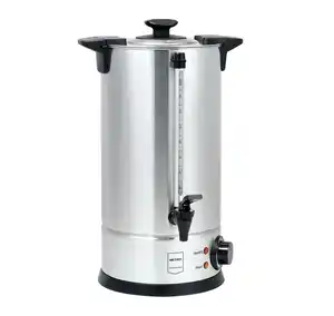 METRO Professional Wasserkocher / Glühweinspender GWB1006, Edelstahl, 6 L, 1300 W, 40 Tassen, mit Wasseranzeige, silber