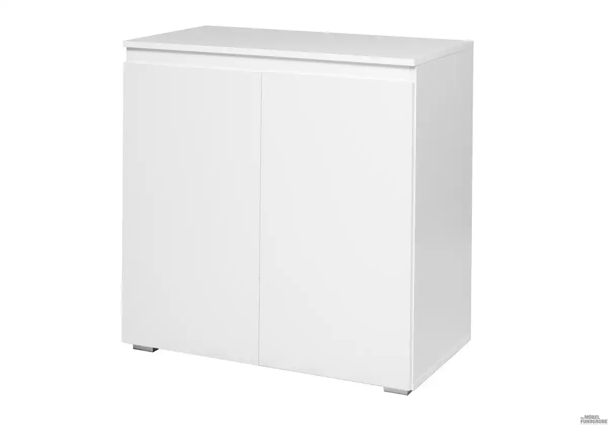 Bild 1 von Kommode mit 2 Schranktüren weiß matt 80 cm - IMAGE