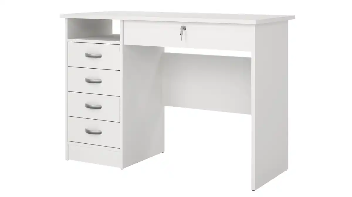 Bild 1 von Computerschreibtisch weiß 109 cm - FUNCTION PLUS