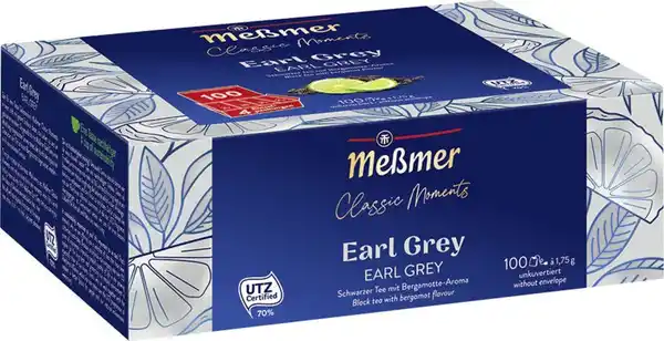 Bild 1 von Meßmer Classic Moments Schwarztee Earl Grey 100 Teebeutel (175 g)