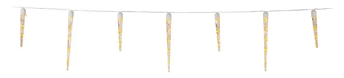 Bild 2 von LIV&BO® Eiszapfen-Lichterkette mit 128 warmweißen LEDs