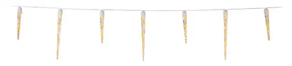 Bild 2 von LIV&BO® Eiszapfen-Lichterkette mit 128 warmweißen LEDs