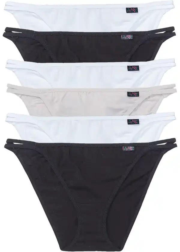 Bild 1 von Tanga Slip (6er Pack), 36/38, Schwarz