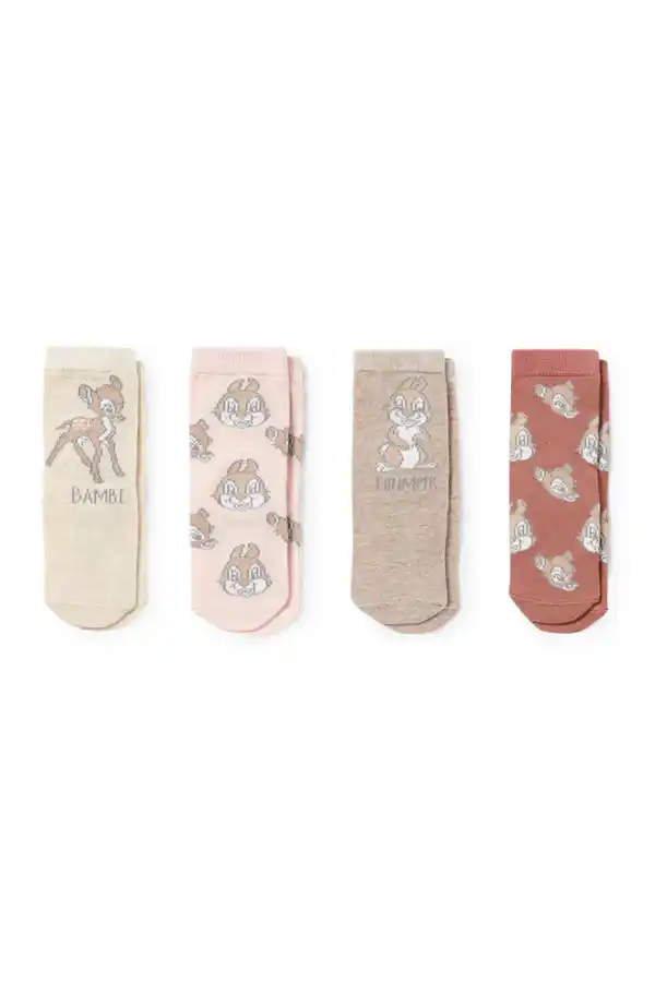 Bild 1 von C&A Multipack 4er-Bambi-Baby-Socken mit Motiv, Beige, Größe: 15-17