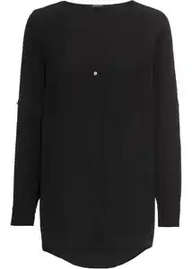 Longbluse, 34, Schwarz