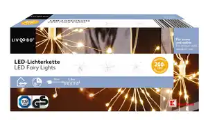 LIV&BO® LED-Lichterkette 5 x Blüte mit 200 LEDs