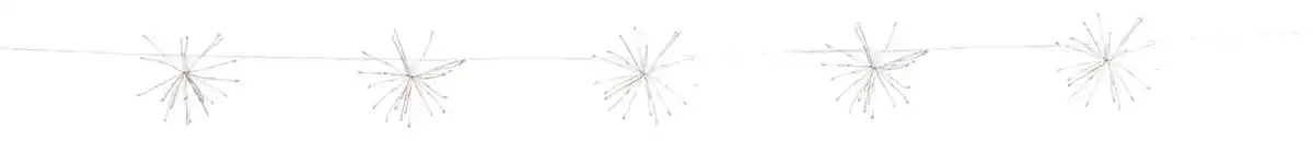 Bild 2 von LIV&BO® LED-Lichterkette 5 x Blüte mit 200 LEDs