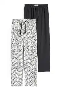 C&A Multipack 2er-Pyjamahose, Grau, Größe: 128