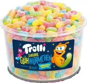 Trolli Weingummi Saure Glühwürmchen 150 Stück (1,05kg)