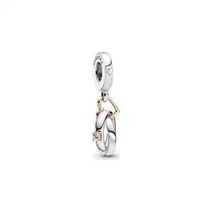 Pandora Charm Moments Zweifarbige Hochzeitsringe 799319C01