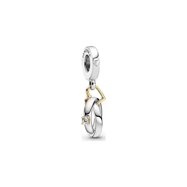 Bild 1 von Pandora Charm Moments Zweifarbige Hochzeitsringe 799319C01