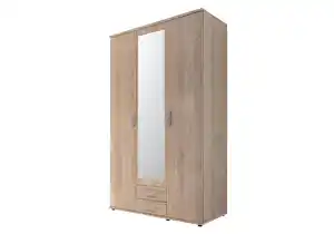 Kleiderschrank mit Spiegel - Sonoma Eiche - 120 cm - KARL