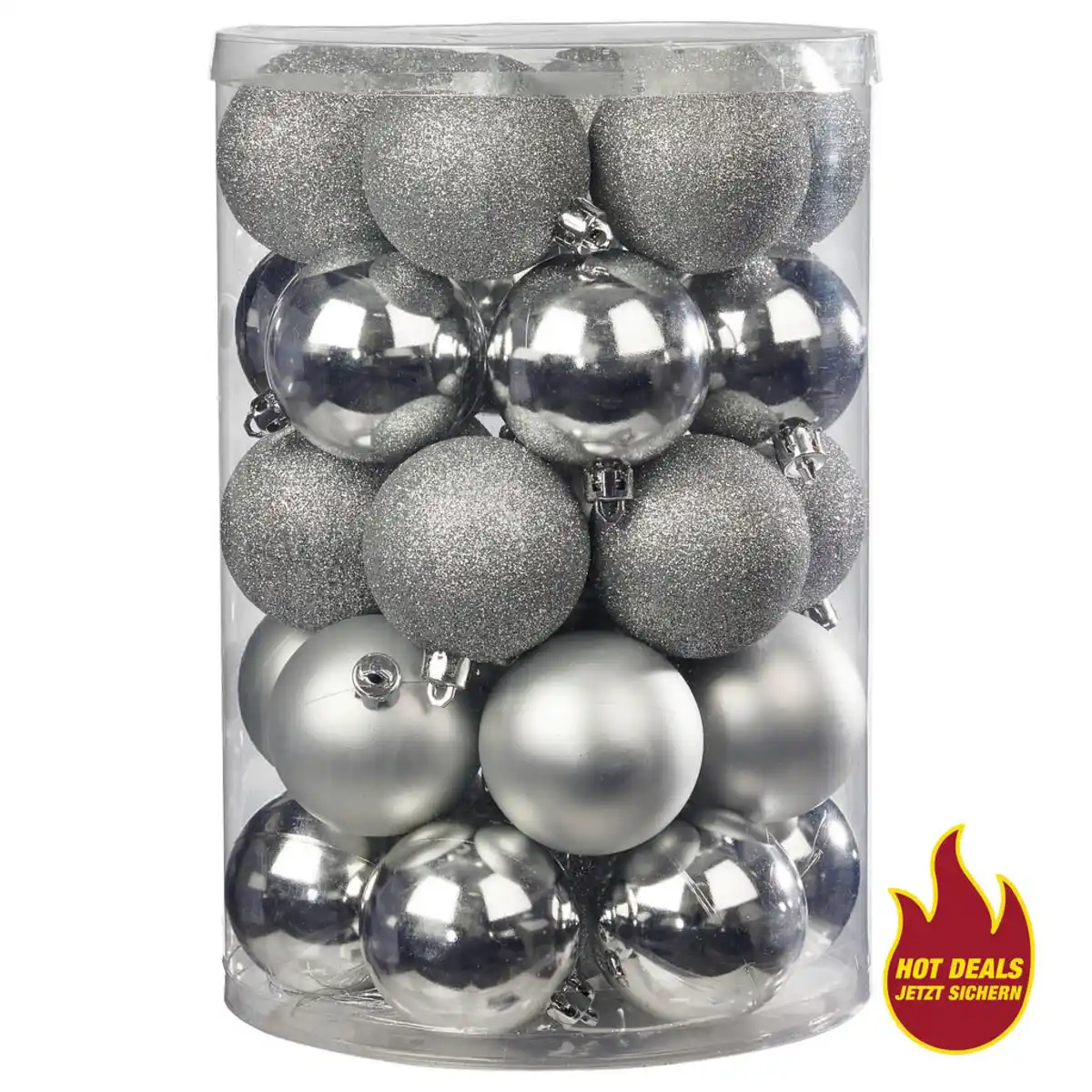 Bild 1 von POCOline Weihnachtskugelset silber