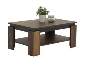 Couchtisch Old Wood - schwarz 90 x 60 cm - TIM