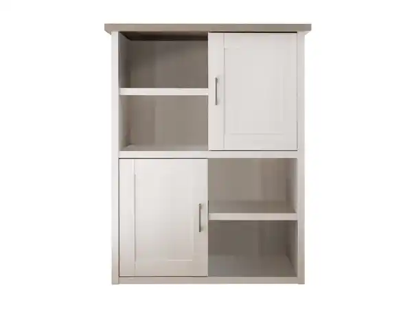 Bild 1 von Highboard mit 2 Türen Pinie weiß - Trüffel 106 cm - LUCA