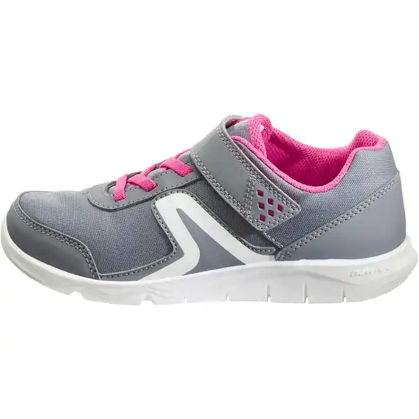 Bild 1 von Sportschuhe Walking PW100 Kinder grau/rosa