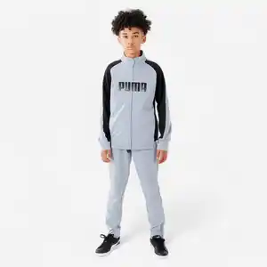 Puma Trainingsanzug Kinder Synthetik atmungsaktiv - grau