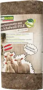 Windhager Schafwoll-Filzmatte grau 2 x 0,38 m