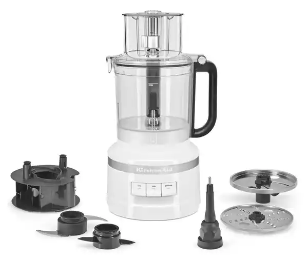 Bild 1 von Kitchenaid Foodprozessor 3 5KFP1318EWH, 1 l, Kunststoff, 22 x 22 x 46.4 cm, weiß